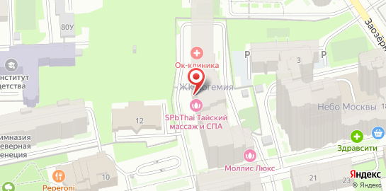 Центр традиционного тайского массажа и СПА SPb Thai на Смоленской улице на карте