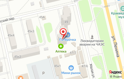 Супермаркет Пятёрочка, сеть супермаркетов в Железногорске на карте