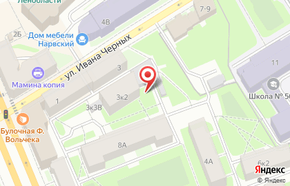 Компания ЛенОбластьСтрой на улице Ивана Черных на карте