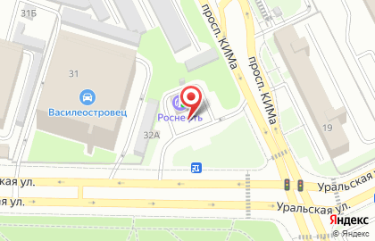 Росбанк в Василеостровском районе на карте