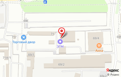 Торговая компания ЭТМ в Советском районе на карте