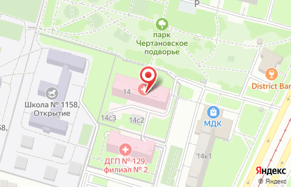 Лабораторная служба Хеликс ЛП Чертаново на метро Южная на карте