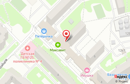 Аптека Максавит на улице Политбойцов на карте