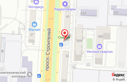 Магазин овощей и фруктов на проспекте Строителей на карте