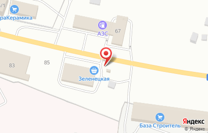Магазин мясной продукции Птицефабрика Зеленецкая на Северной улице на карте