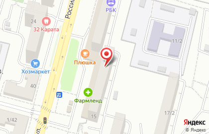 Драйв на Российской улице на карте