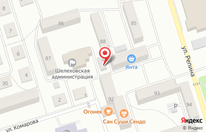 Магазин Райские Яблочки в Шелехове на карте