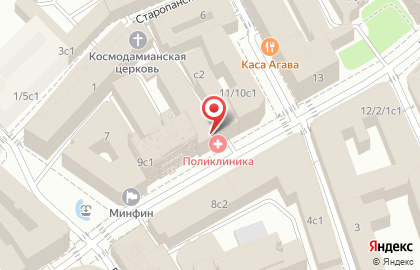 Министерство финансов РФ / Поликлиника на карте