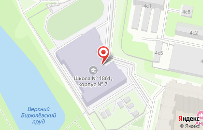 Общеобразовательная школа №1861 с дошкольным отделением на Михневской улице на карте