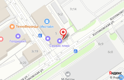 Группа компаний Сервис Плюс в Москворечье-Сабурово на карте