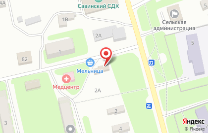 Продовольственный магазин ТриО на Центральной улице на карте
