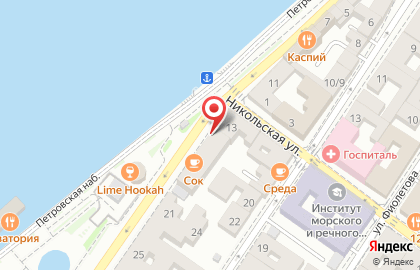 Кафе ШаурМен на улице Максима Горького на карте