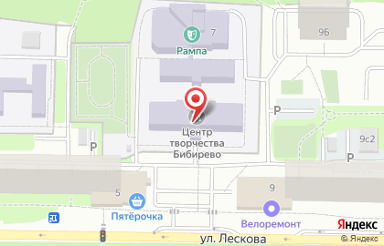 Спортклуб Раменки в Бибирево на карте