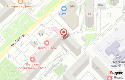 Букмекерская контора БалтБет в Советском районе на карте