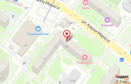 Магазин у дома Бристоль на улице Карла Маркса на карте