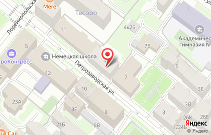 Банк втб Северо-запад на Петрозаводской улице на карте