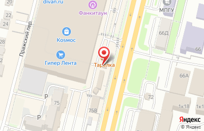 Столовая Тарелка на улице Доваторцев на карте