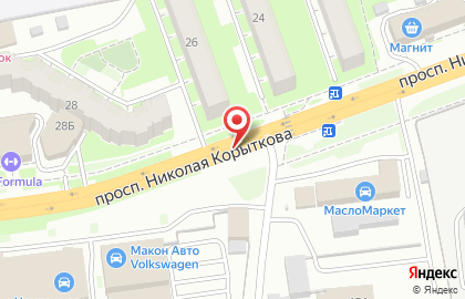 Служба бытового ремонта Мастер на дом на проспекте Николая Корыткова на карте