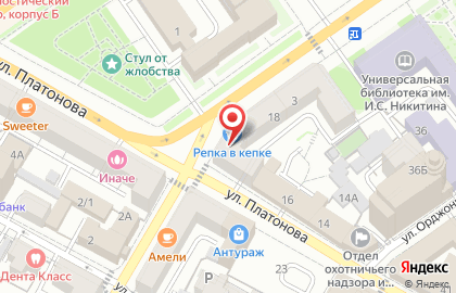 Уют на улице Платонова на карте