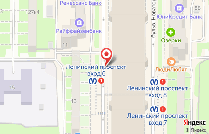 Ювелирно-часовая мастерская Aurum на метро Ленинский проспект на карте