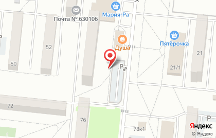 Автостоянка в Новосибирске на карте