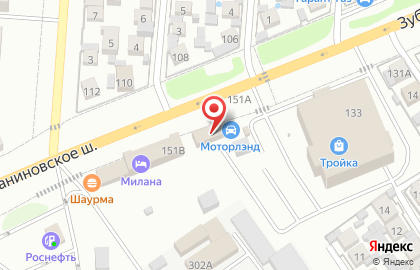 Магазин автозапчастей МоторЛэнд на Зубчаниновском шоссе на карте