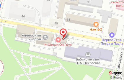 Медицинский центр Medical On Group на улице Свердлова на карте