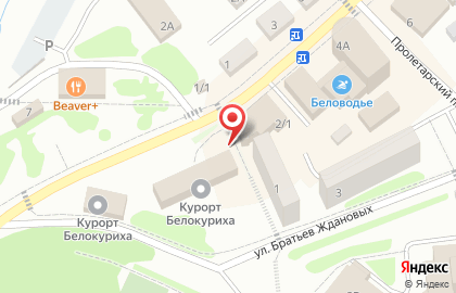 Комбинат питания в Белокурихе на карте