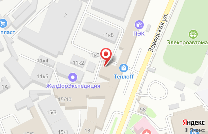 Торговый дом Мидитекс на Заводской улице на карте