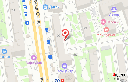Деньга, ООО Деньга Бизнес на проспекте Стачек на карте