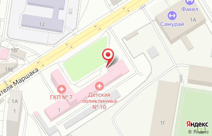 Аптека Воронежфармация на улице Писателя Маршака на карте
