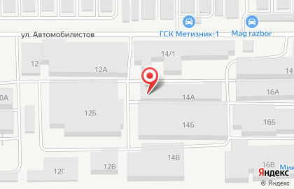 Магазин Гурман на улице Автомобилистов на карте