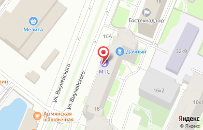 Салон связи МТС на улице Выучейского на карте