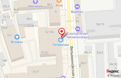 Магазин VeloBroo на Семёновской площади на карте