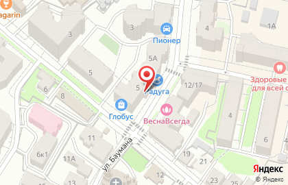 Магазин текстиля для дома на улице Баумана на карте