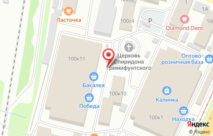 Продовольственный магазин Курочка Ряба в Железнодорожном районе на карте