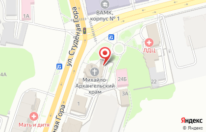 Звонница храма Архангела Михаила на карте