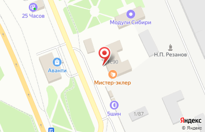 Столовая Мистер-эклер на карте