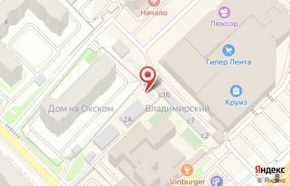 Оптовая фирма на Окском проезде на карте