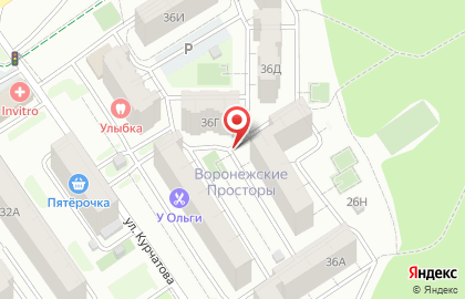 Продуктовый магазин в Воронеже на карте