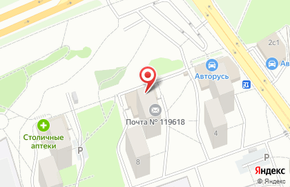 Почта России в Москве на карте