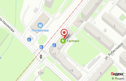 Городская клиническая больница №33 на улице Адмирала Нахимова на карте