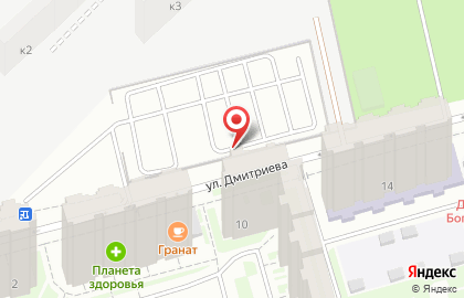 Шиномонтажная мастерская на улице Дмитриева на карте