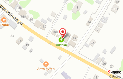 Аптека Панацея на Шоссейной улице на карте