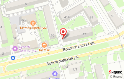 Салон красоты Багира на Волгоградской улице на карте