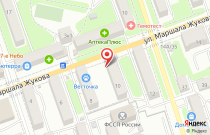 Салон-парикмахерская Магнолия на улице Маршала Жукова на карте