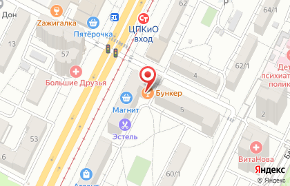 Бар Бункер в Центральном районе на карте