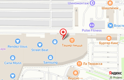 Ресторан быстрого питания Subway на улице Щорса на карте