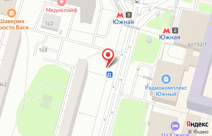 Киоск по продаже печатной продукции, район Чертаново Центральное на Кировоградской улице на карте