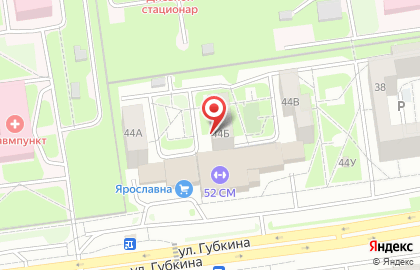 Магазин продуктов Телец на улице Губкина на карте